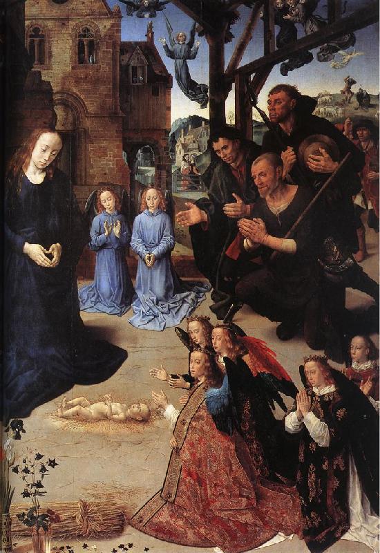 GOES, Hugo van der The Adoration of the Shepherds Spain oil painting art